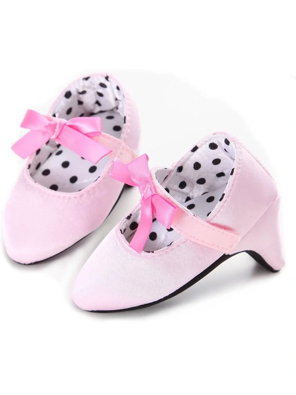 Baby girl Pink Bow Mary Jane Heels